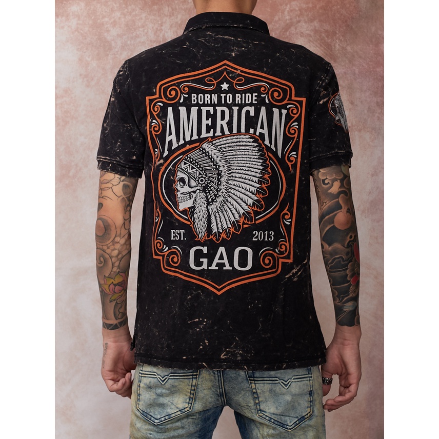 SHOPGAO - Áo thun có cổ nam / Áo polo nam GAO cao cấp - hình ảnh thật 100%