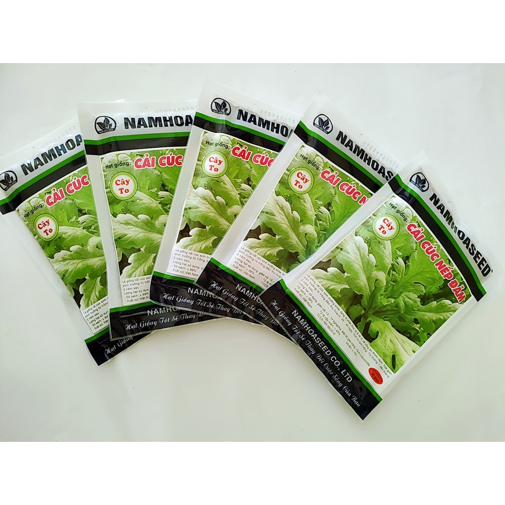 Hạt giống Cải cúc nếp đăm cao sản, siêu dễ trồng, chịu nhiệt tốt gói 50g