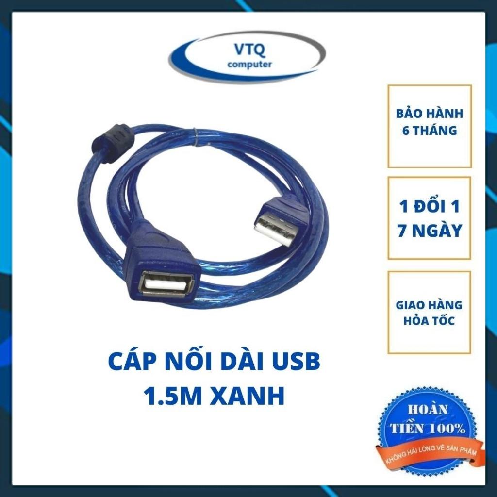 Dây nối dài usb 1.5m, 3m, 5m, 10m 2.0 màu xanh chống nhiễu ,hàng chất lượng.shopphukienvtq