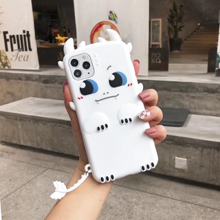 Ốp Điện Thoại Hình Rồng Đen / Trắng Sáng Tạo Cho Iphone 11 Pro Max Xs Xr I6