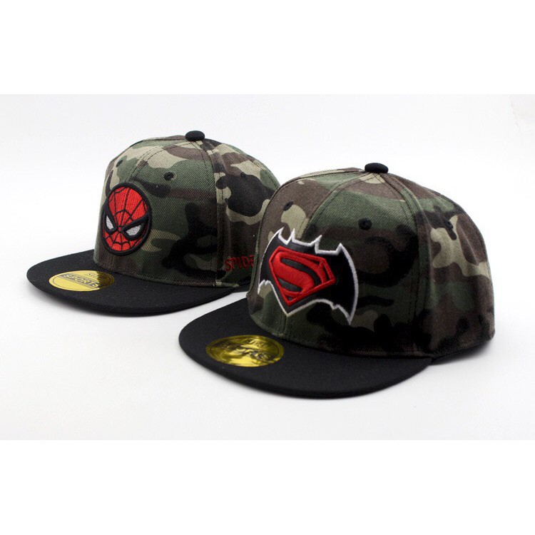 Mũ cho bé trai từ 2 tuổi đến 7 tuổi nón snapback trẻ em họa tiết siêu nhân mùa hè đáng yêu xinh xắn MCB05