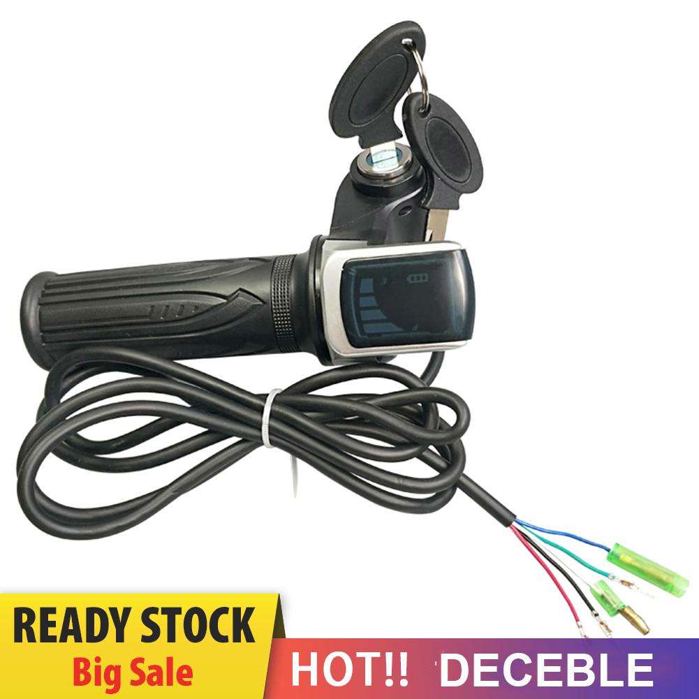 Tay Ga Xe Đạp Điện 36/48/60V Với Màn Hình LED Hiển Thị