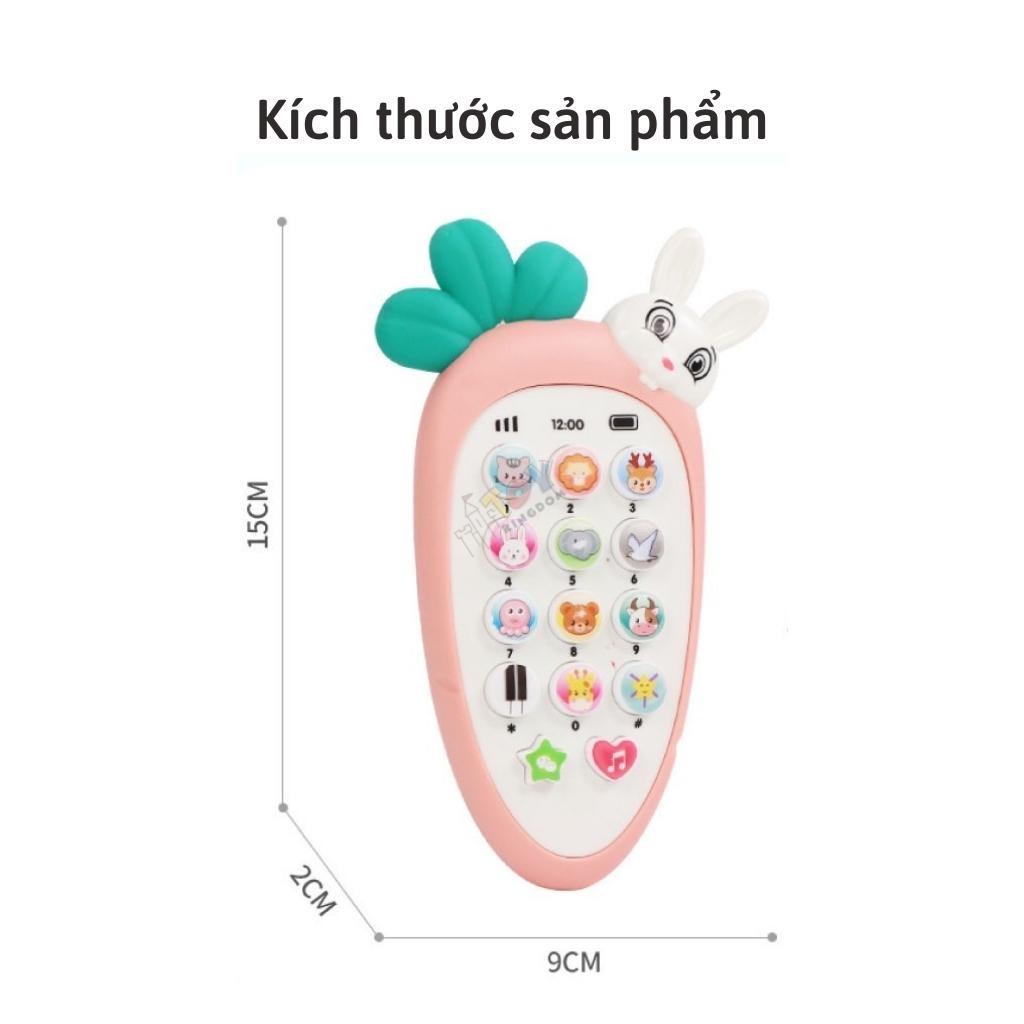 Điện Thoại Đồ Chơi Cho Bé Có Nhạc Tiếng Anh  & Đèn  Tặng Kèm Pin & Dây đeo