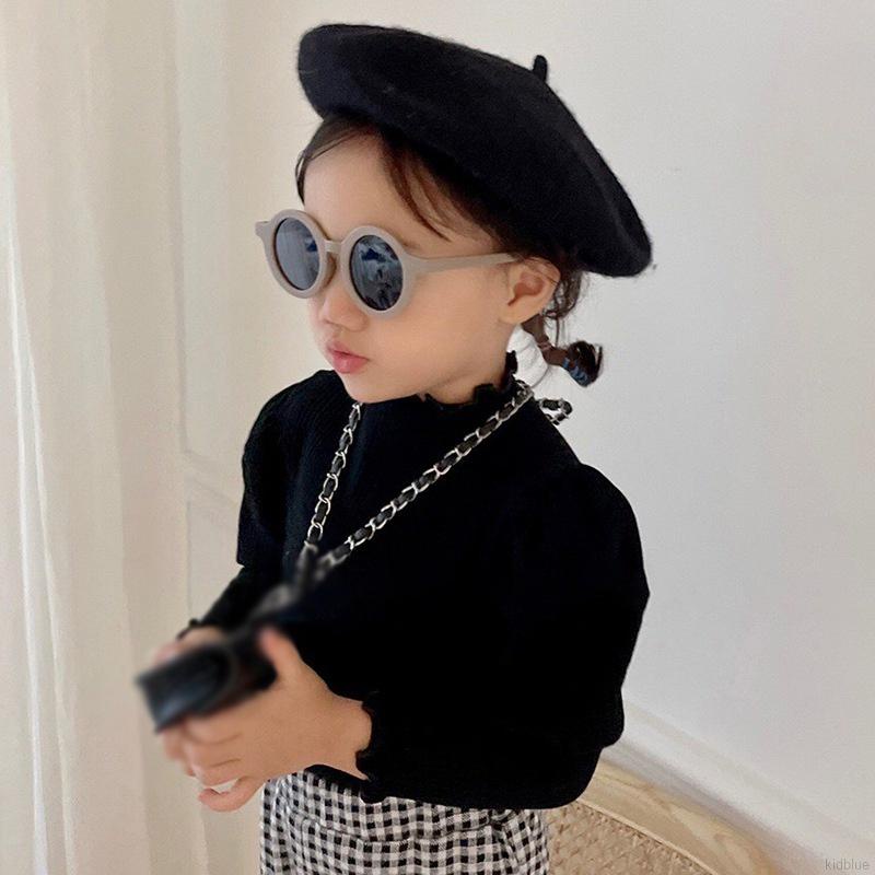 Áo thun tay phồng họa tiết chấm bi nhiều màu sắc phong cách Hàn Quốc cho bé gái