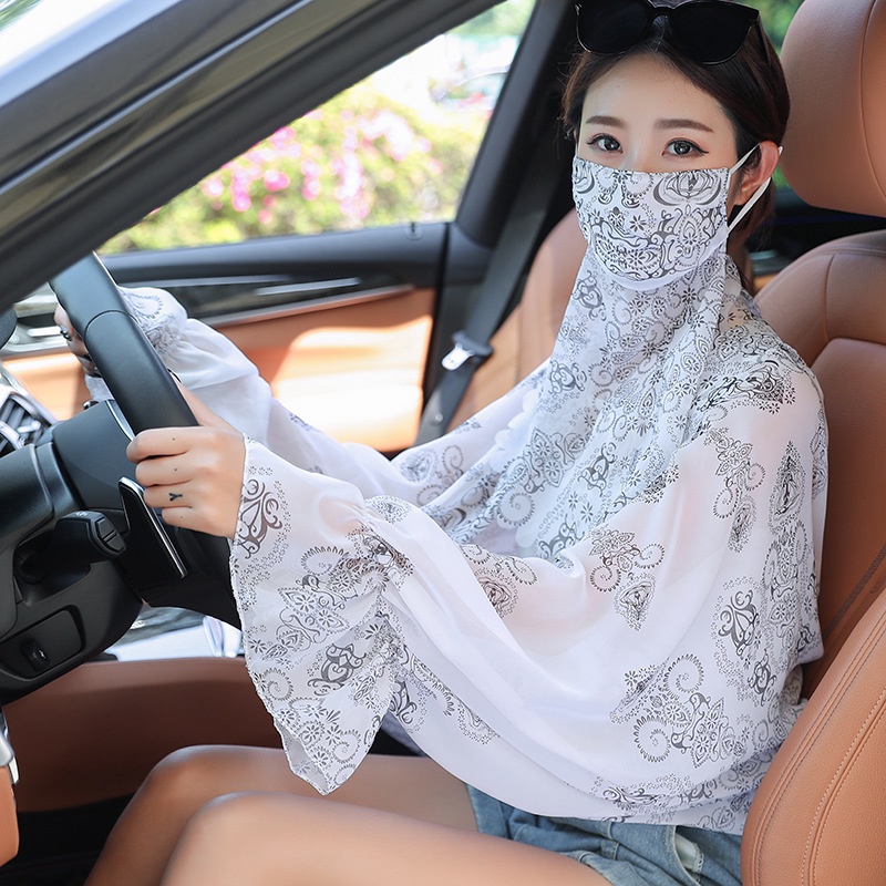 Áo Sơ Mi Chiffon Một Mảnh Tay Dài Chống Nắng Thời Trang Cho Nữ