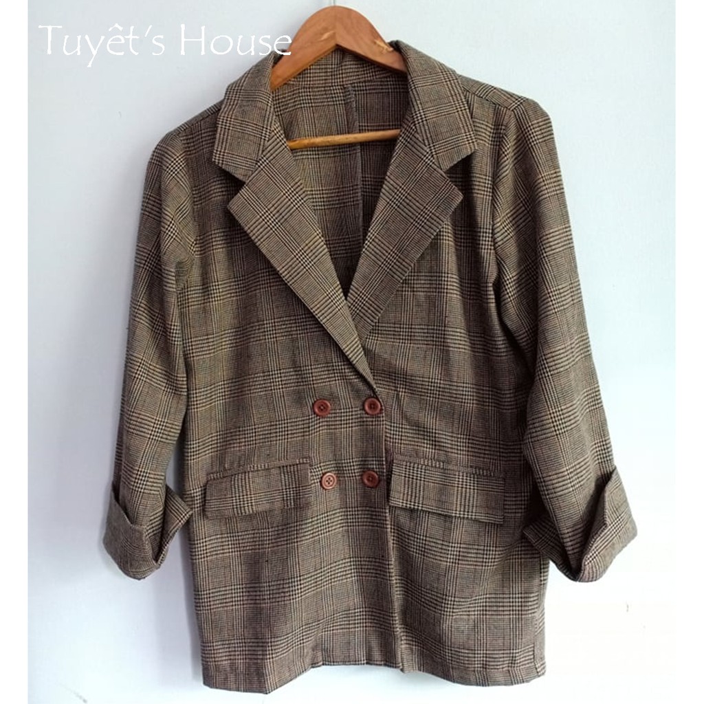 ÁO BLAZER KẺ CARO TUYẾT'S HOUSE | WebRaoVat - webraovat.net.vn