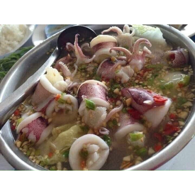 Mực ghim trứng tươi ngon loại 1 chiên nước mắm hấp nướng 500gr