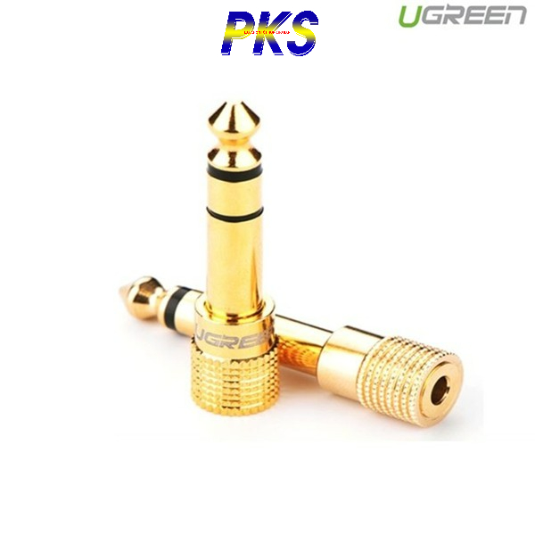 Đầu jack chuyển đổi âm thanh từ cổng 3.5mm cái sang cổng 6.5mm đực chính hãng UGREEN 20503