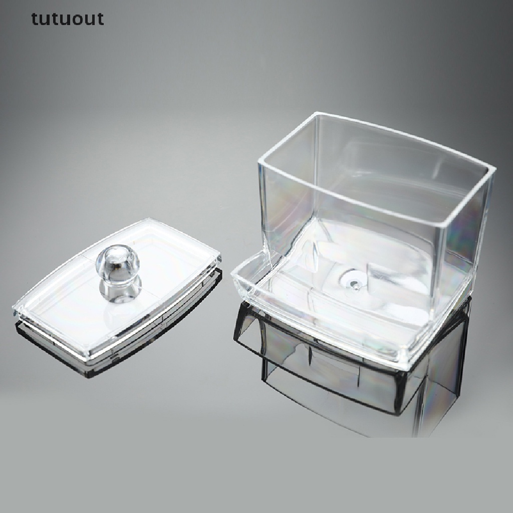 Hộp Đựng Bông Tăm Bằng Acrylic Trong Suốt Tiện Dụng