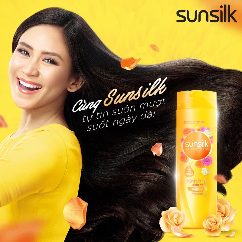 Dầu Gội Đầu Sunsilk Mềm Mượt Diệu Kỳ Óng Mượt Rạng Ngời ( tặng chai gội 140g)