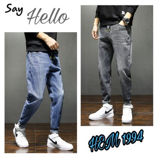 K962 - Quần jean trơn ống đứng hàng Quảng Châu, phong cách giản dị