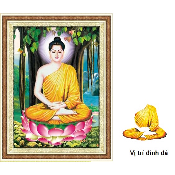 TRANH ĐÍNH ĐÁ PHẬT DF2333 (59×80) LG1355 (59×80) TRANH CHƯA THANH PHẨM