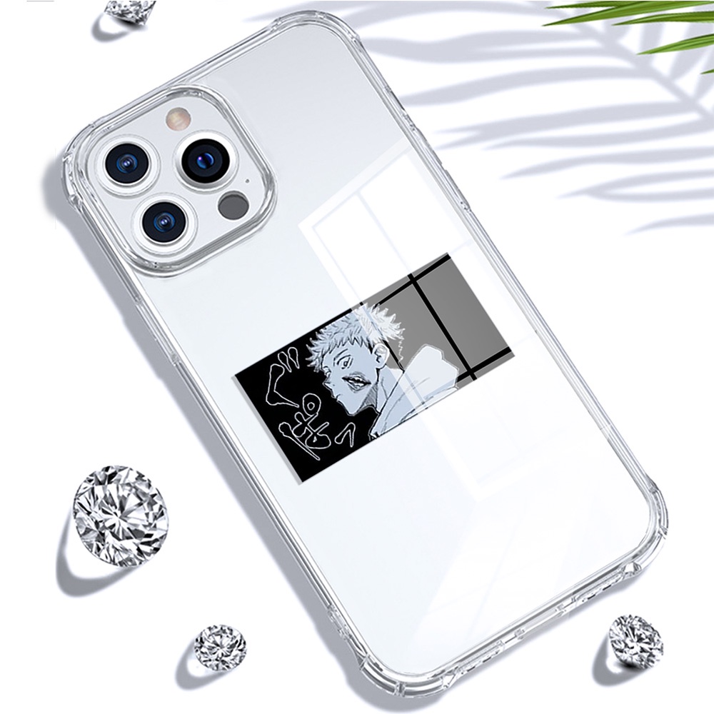 Ốp Điện Thoại Mềm Trong Suốt Chống Sốc In Hình Anime Cho iPhone 7 6 Plus X XS Max XR 12 / 13 Mini SE 2020
