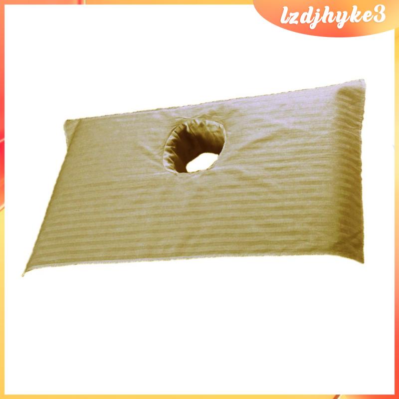 Bộ Ga Trải Giường Mát Xa Với Lỗ Che Mặt Màu Trắng lzdjhyke3