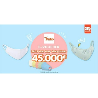 E-Voucher Set 5 khẩu trang kháng khuẩn tại RABITY