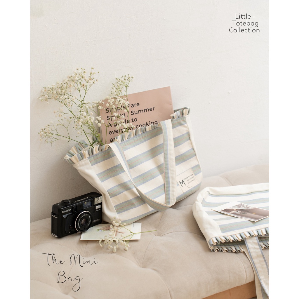 Túi tote bag dáng thêu và kẻ MADELEN