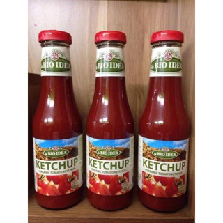 Sốt tương cà ketchup hữu cơ Bio Idea 480g