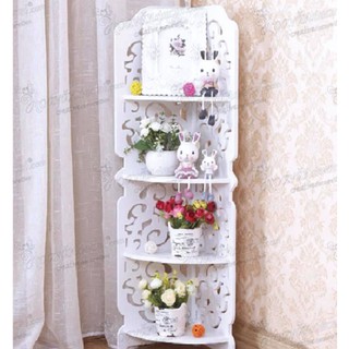 Kệ góc gỗ 4 tầng hoa văn hàng đẹp KT 80x30x22cm (ảnh thật)