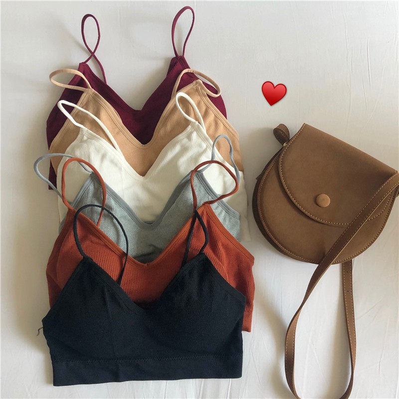 SUXI Áo ngực 2 dây có mút đệm thoải mái cho nữ