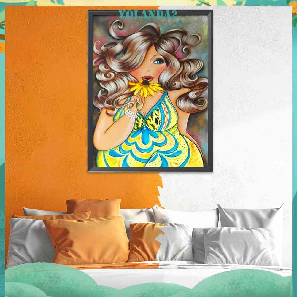 Tranh Thêu Chữ Thập 11CT Họa Tiết Cô Gái