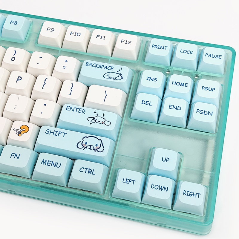 132 Phím Cinnamoroll Keycaps XDA Profile anime dễ thương PBT Dye Sub Bàn phím cơ học Keycap