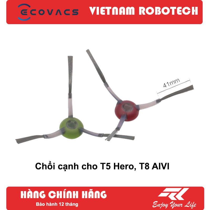 Combo Phụ kiện dự phòng cho Robot T8 AIVI (Gồm 1 chổi giữa, 2 chổi cạnh, 1 màng lọc, 1 thảm lau) -  VIETNAMROBOTECH