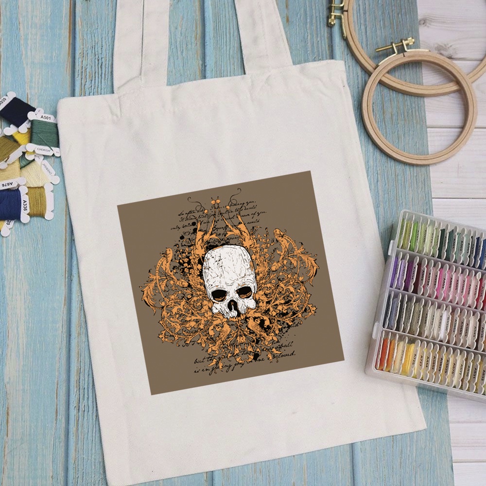 Túi vải túi Tote ART WORK PRO 3 - Mẫu 12 vải canvas dày đẹp cho nữ có khóa miệng đi học đi chơi. In hình theo yêu cầu