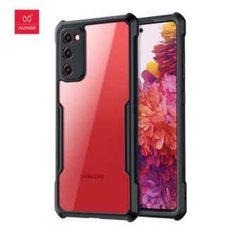 Ốp lưng chống sốc Xundd cho Galaxy S20 FE/S21 FE lưng kính viền màu đen