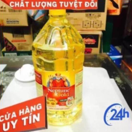 [ Bắc Ninh ] Dầu ăn cao cấp Neptune Gold chai 2 lít