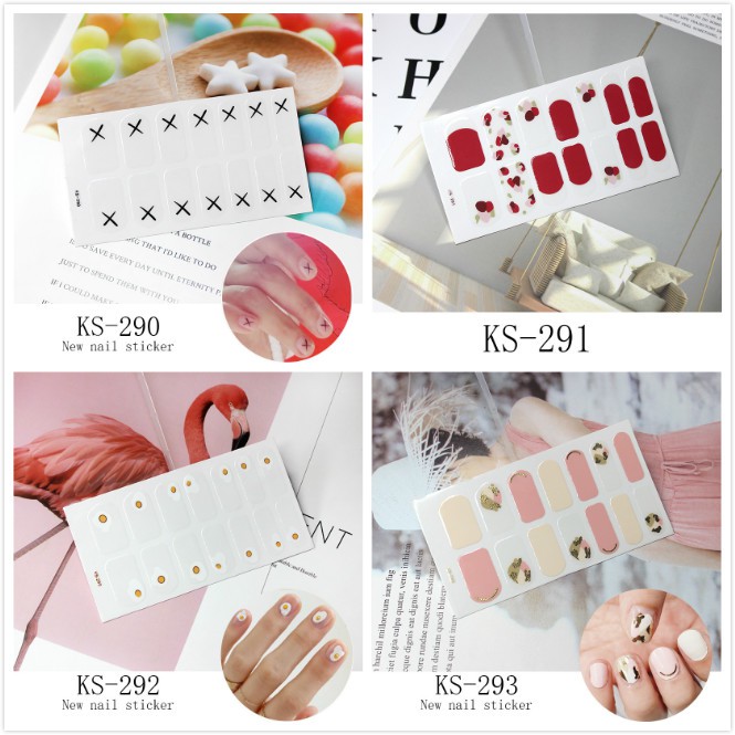 Bơ móng tay sticker đầy đủ sticker sơn móng tay patch nail film