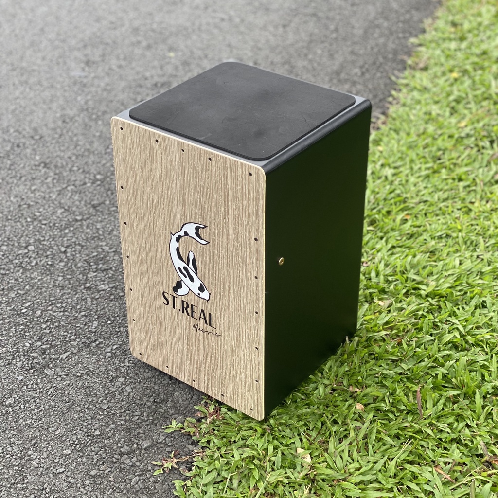 Trống Cajon KOI-SHIRO Chính Hãng ST.Real Guitar Sài Thành vân gỗ thật bảo hành 3 năm