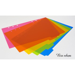 SET 5 TAB PHÂN TRANG CHO SỔ CÒNG A5 A6 B5 A4