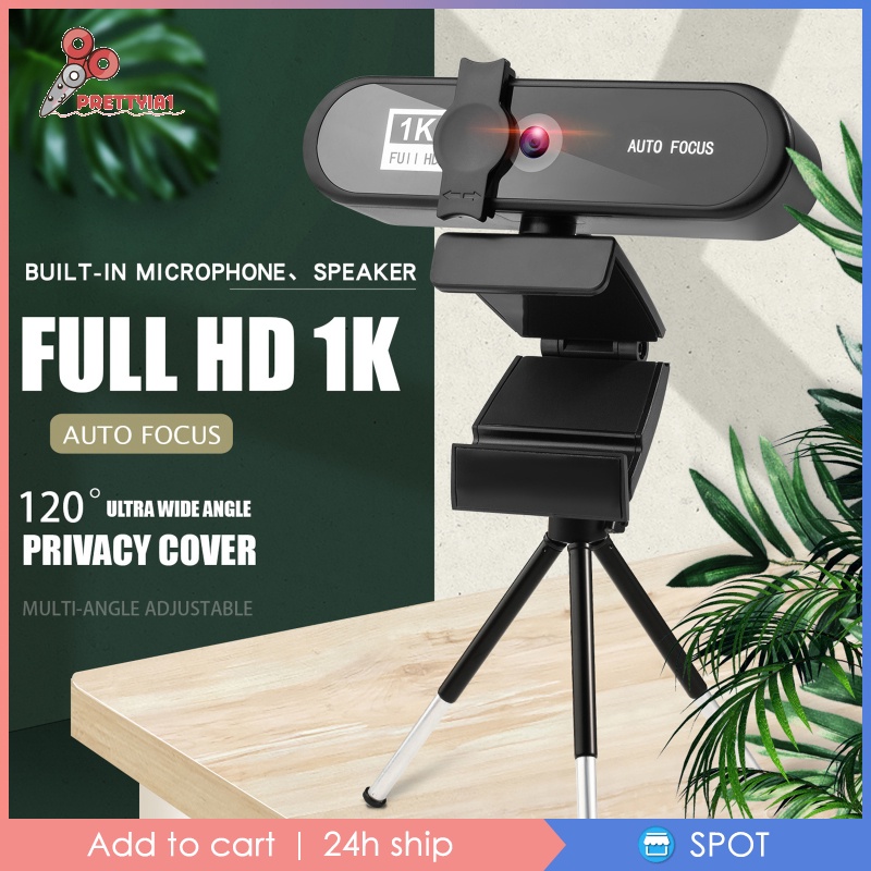 ✨Hàng sẵn sàng✨Webcam 1080p 2k 4k Hd Usb Kèm Giá Đỡ Dành Cho Máy Tính