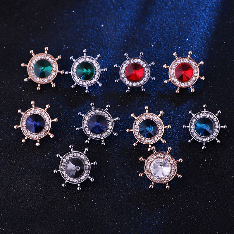 EFAN Ghim Cài Áo Hình Bánh Lái Thuyền Anh Quốc Cho Nam