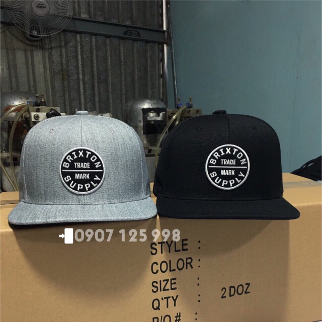 Nón snapback BRIXTON, nón hiphop cool ngầu