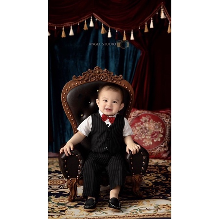 Bộ vest công tử  bé trai thôi nôi
