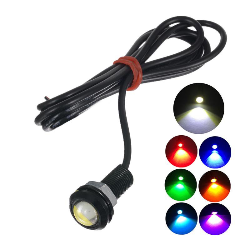 (Hàng Có Sẵn) Đèn LED Mắt Đại Bàng Phá Sương Mù 12V 18MM DRL Cho Xe Hơi Xe Máy