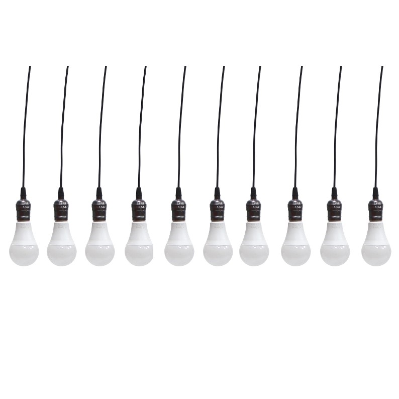 Bộ 10 đèn thả cổ điển Vintage bóng đèn led búp 15w