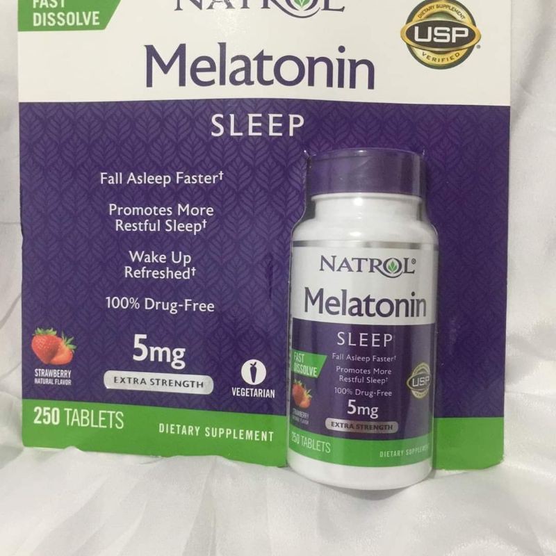 Viên Ngậm Hỗ Trợ Giấc Ngủ Melatonin Sleep 5mg Chuẩn Mỹ