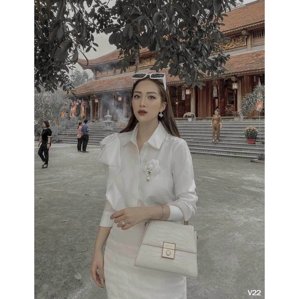 túi xách ck da cá sấu đen CK2-50781127