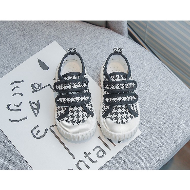 Giày thể thao canvas cho bé, sneaker cho bé trai  bé gái, đế mềm chống trơn trượt