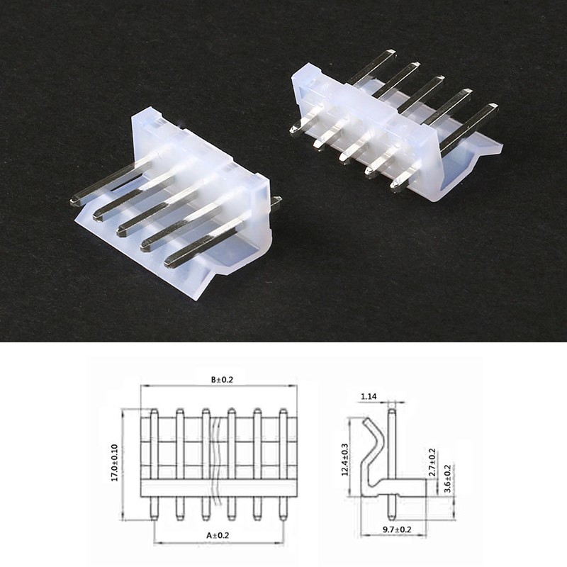 20PCS Connector CH3.96 3.96 Top Entry Pitch:3.96MM 180 degree Pin Header Molex 3.96 2A 3A 4A 5A 6A 7A 8A 9A 10A