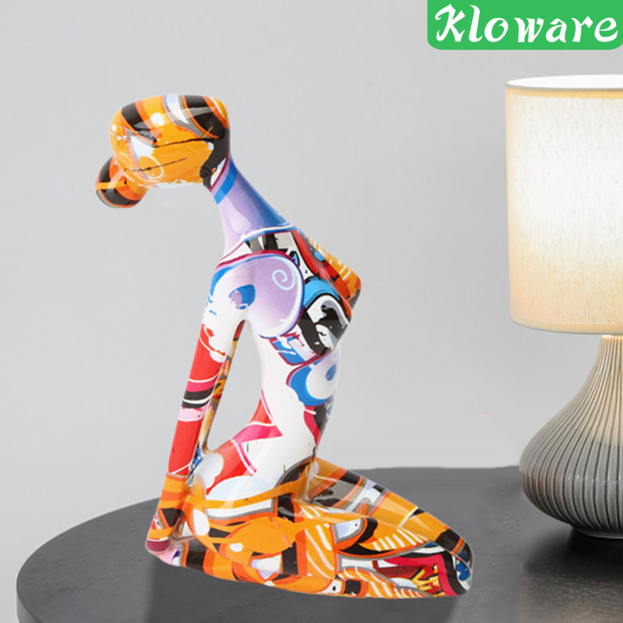 Đồ trang trí Tượng Nữ Tập Yoga Trang Trí Phòng Khách