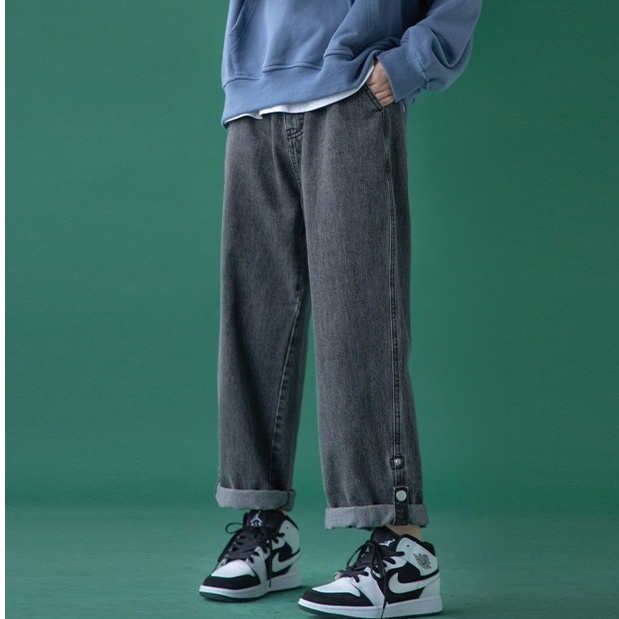 Quần Jeans Nam Thời Trang Đơn Giản Hàn Quốc simple quần bò ống đứng nữ bigsize quần baggy jean unisex