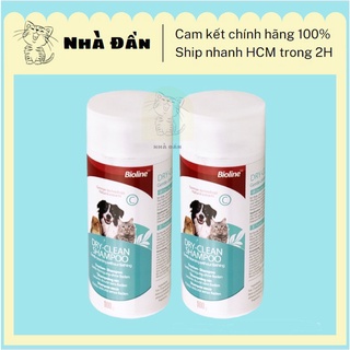 Phấn tắm khô Bioline cho thú cưng