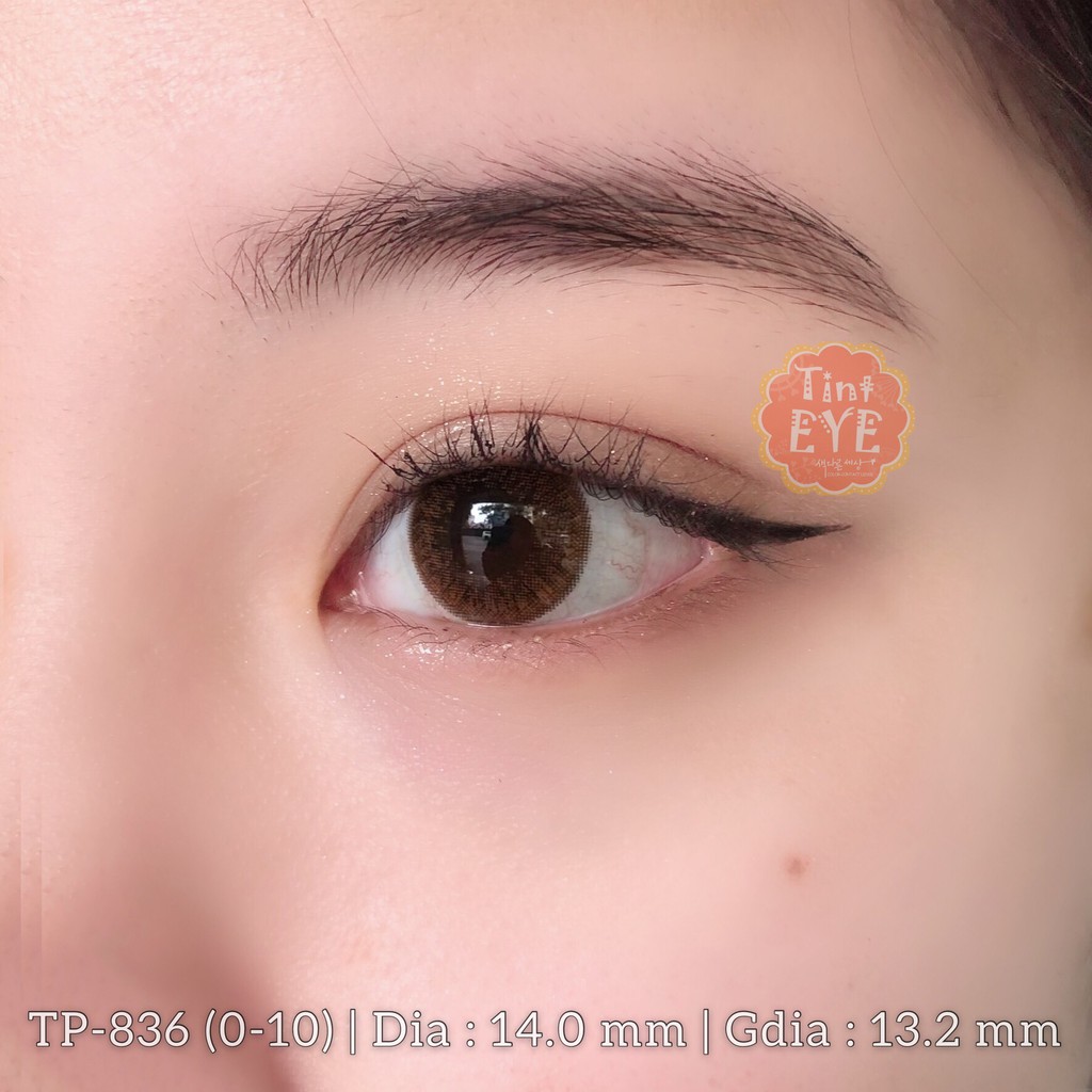 [Tặng Combo 175k] Kính Áp Tròng Tinteye Lens TP-836 Nâu Tự Nhiên