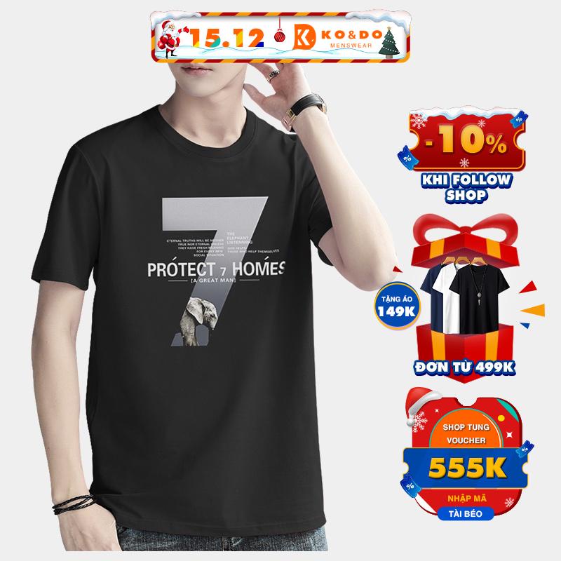 Áo thun nam KO&DO mã TT25 Áo tay lỡ form rộng thể thao ngắn tay đẹp hè thu cộc tay tập gym co giãn vải cotton