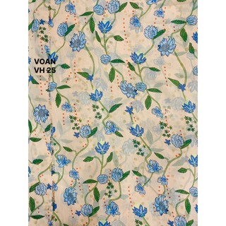 VẢI VOAN  HOA NHÍ - DÒNG VẢI THÔNG DỤNG - 1 MÉT X 1M5