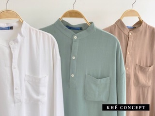 SƠ MI CỔ TRỤ NAM LINEN