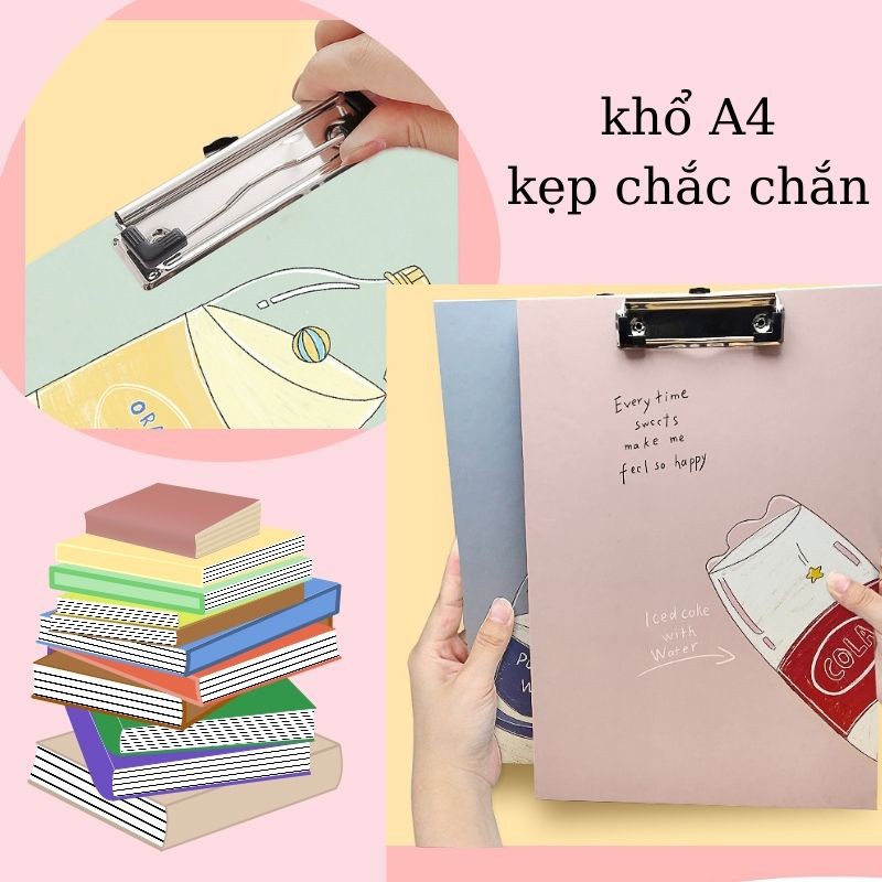 KẸP FILE ĐỰNG TÀI LIỆU A4, LƯU HỒ SƠ, BÌA TRÌNH KÝ PHONG CÁCH ĐƠN GIẢN, DỄ THƯƠNG